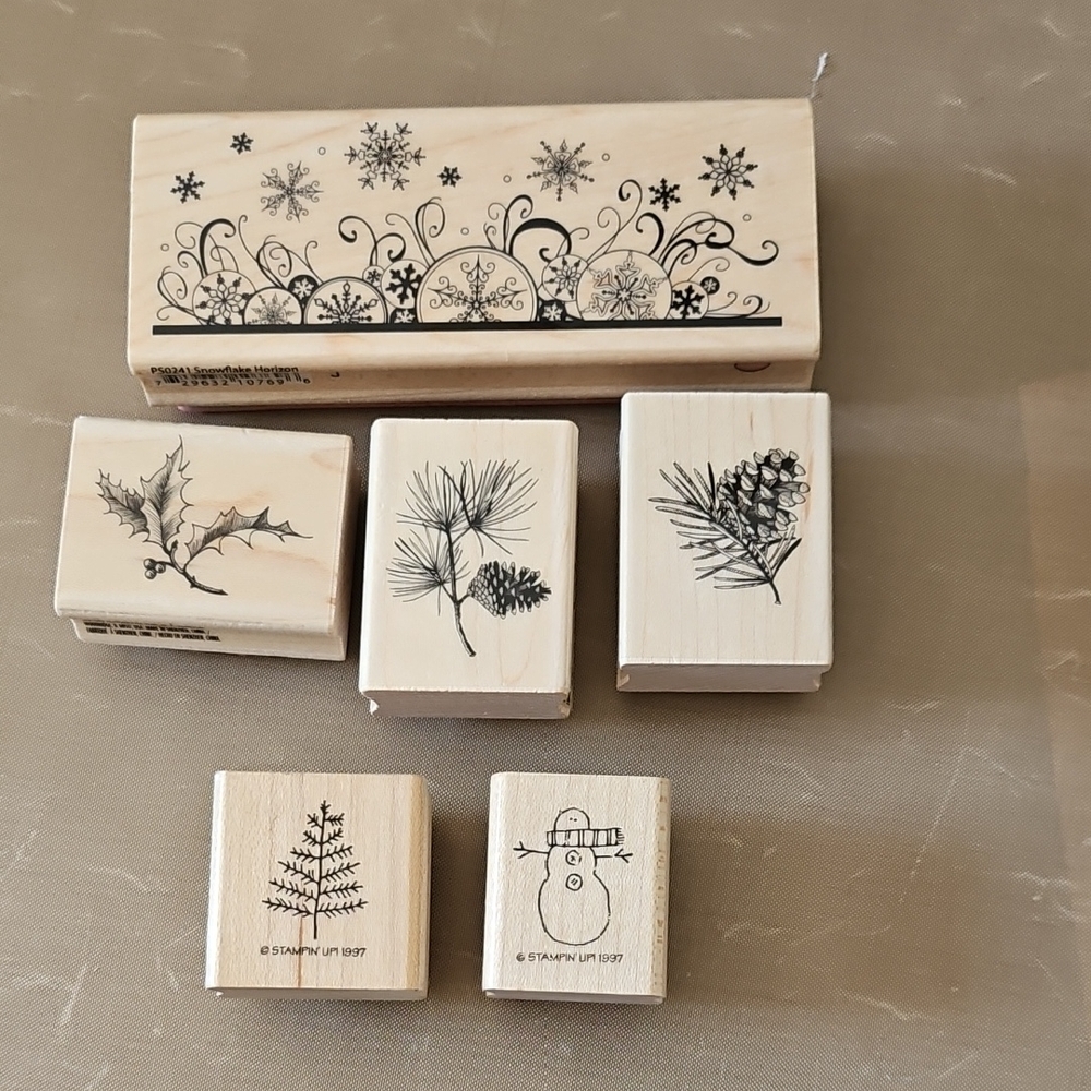 Wooden Stamp Set - Natural and Black